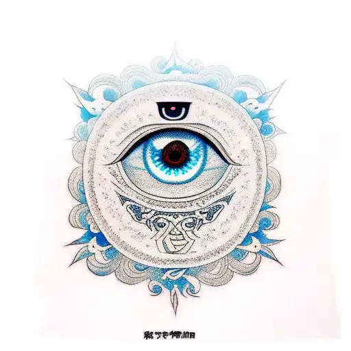 Evil Eye tattoo design idea