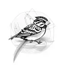 Sparrow tattoo design idea