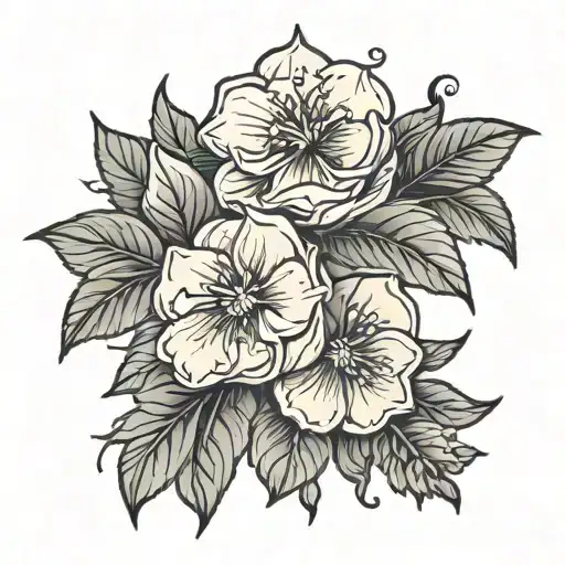 September, flower May, flower September, flower January, flower. November, flower January, flower   tattoo design idea