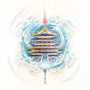 Cosmic Resilience: Highlighting the enduring power and survival instincts inspired by the divine tattoo design idea