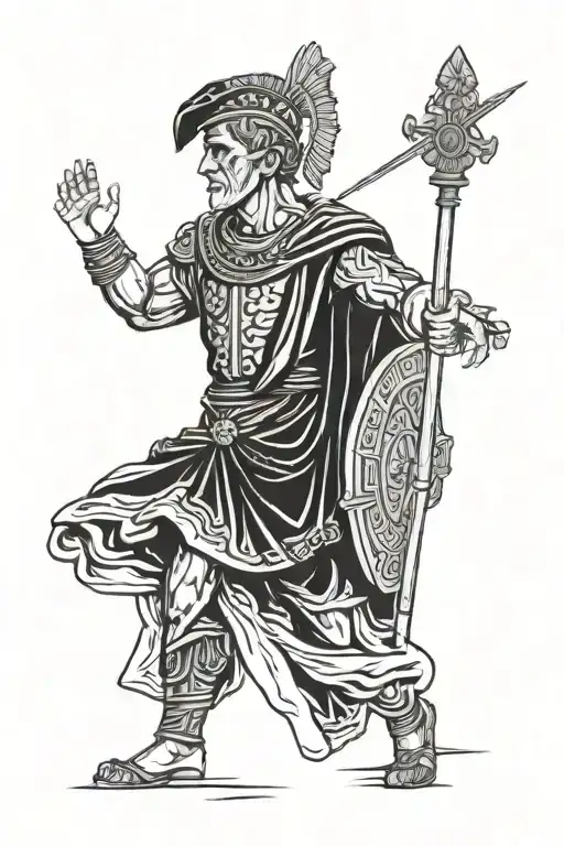 Julius Caesar tattoo design idea