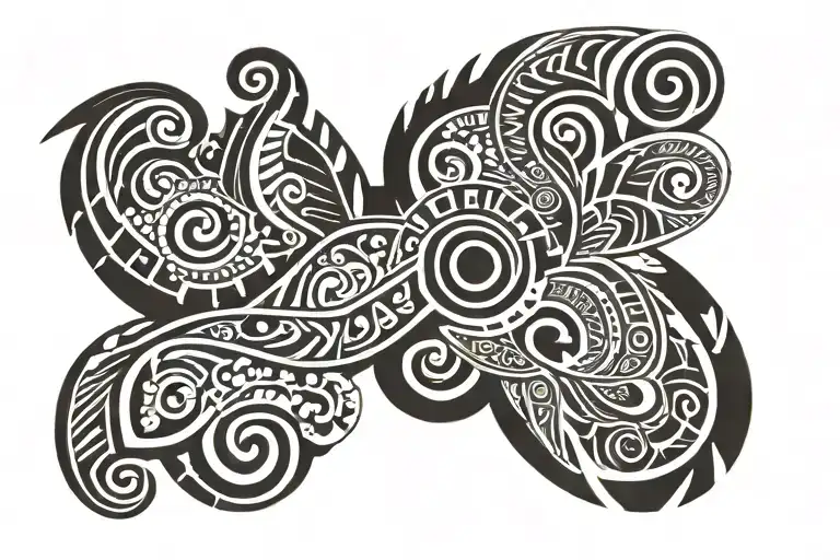 Polynesian forearm tattoo tattoo design idea
