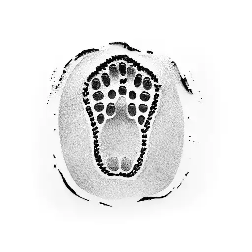 DOG FOOTPRINT tattoo design idea