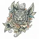 111 tattoo design idea