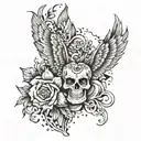 111 tattoo design idea