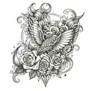 111 tattoo design idea