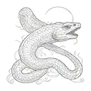 eel around LXII tattoo design idea