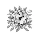 mountain laurel flower tattoo design idea