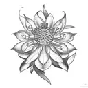 mountain laurel flower tattoo design idea