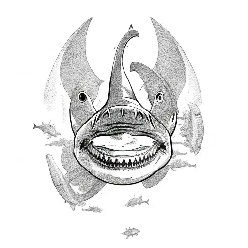 shark Tooth tattoo design idea