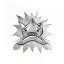 shark Tooth tattoo design idea