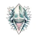 shark Tooth tattoo design idea