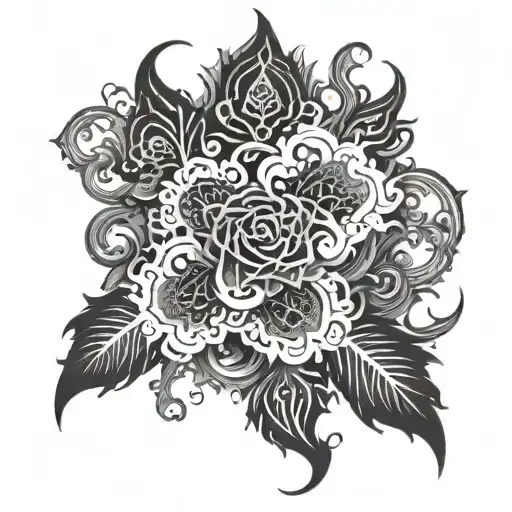 smoke tattoo stencile tattoo design idea