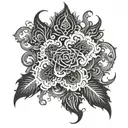 smoke tattoo stencile tattoo design idea