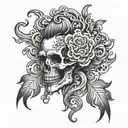 smoke tattoo stencile tattoo design idea