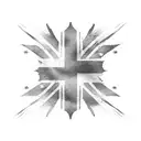 big ben union jack flag draping tattoo design idea