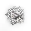 stack books vines tattoo design idea