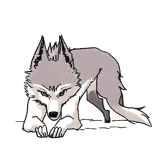 Wolf tattoo design idea