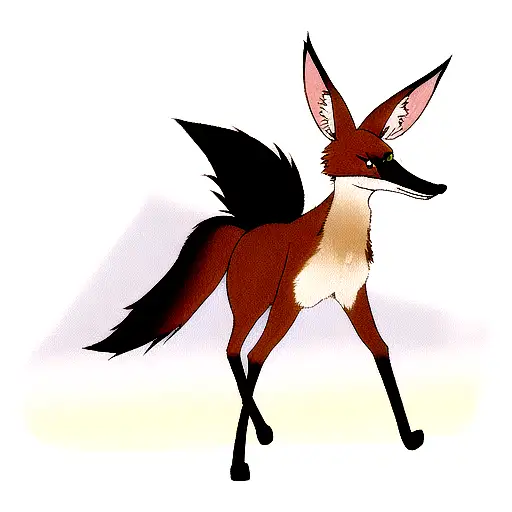 maned wolf tattoo design idea