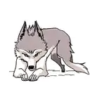 Wolf tattoo design idea