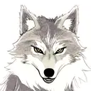 Wolf tattoo design idea