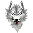 Wolf tattoo design idea