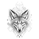 maned wolf tattoo design idea