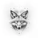 maned wolf tattoo design idea