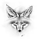 maned wolf tattoo design idea