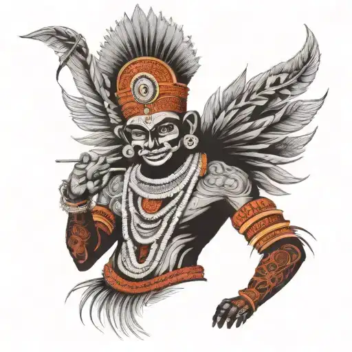 theyyam kerala tattoo design idea