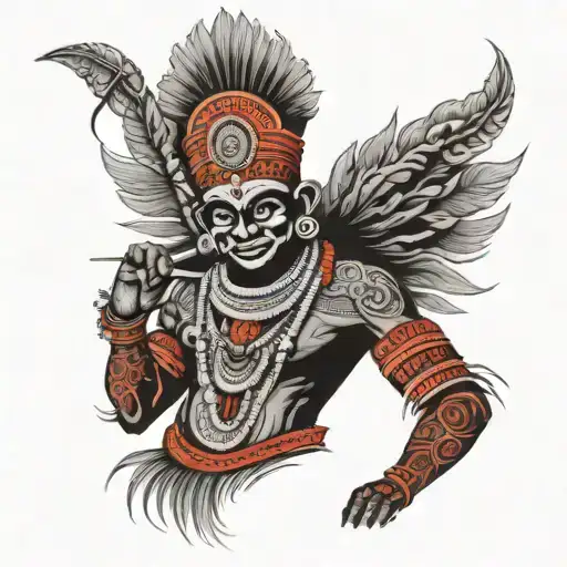 theyyam kerala tattoo design idea
