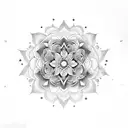 Rose mandala tattoo design idea