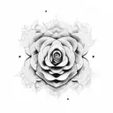Rose mandala tattoo design idea