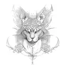 double face tr tattoo design idea