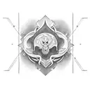 double face tr tattoo design idea