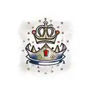 The Letter C with a Crown , reference mikaelson crest tattoo design idea