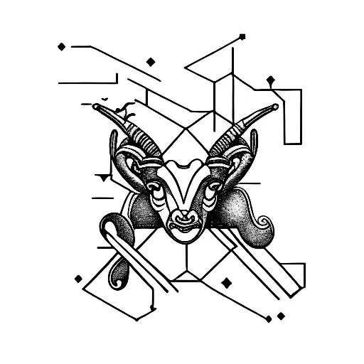 Aries and sagittarius wrist tattoo design idea