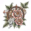 Name Riya tattoo design idea