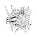 Griffin tattoo design idea