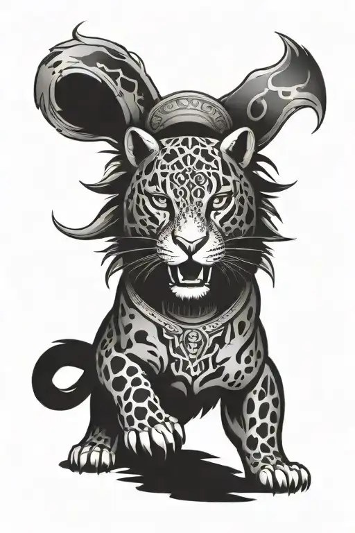 jaguar warrior tattoo design idea