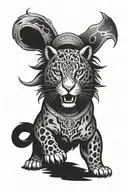 jaguar warrior tattoo design idea