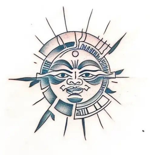 Filipino tribal including the Filipino sun, themes to include, strength, gratitude, and resilience tattoo design idea