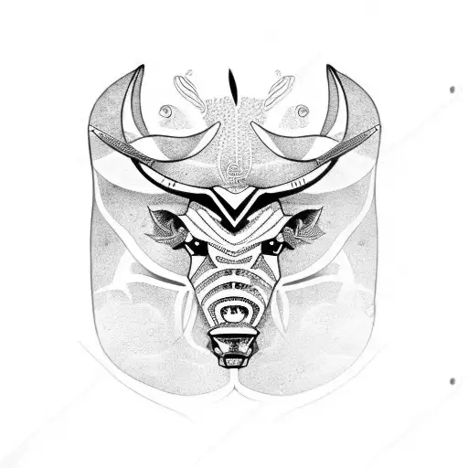 Taurus, aries and cancer tattoo design idea