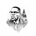 Malcolm x tattoo design idea