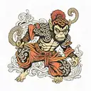 Monkey King  tattoo design idea