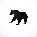 Dancing Bear with disco ball tattoo design idea