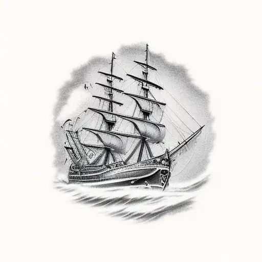 Cabot Trail AND Bluenose Ghost Ship tattoo design idea
