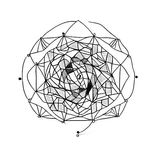 A minimalist tattoo representing the interconnectedness of philosophy, sociology, and history through circular motifs tattoo design idea