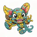 SpongeBob and stitch tattoo design idea