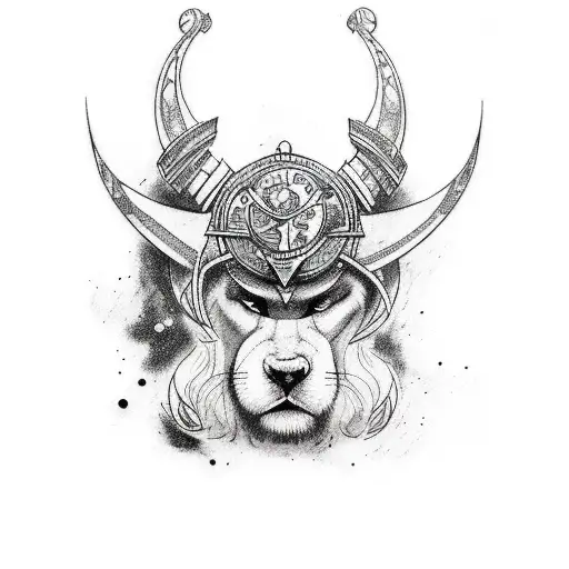 create a sleeve tattos with: viking a castle and galaxy tattoo design idea